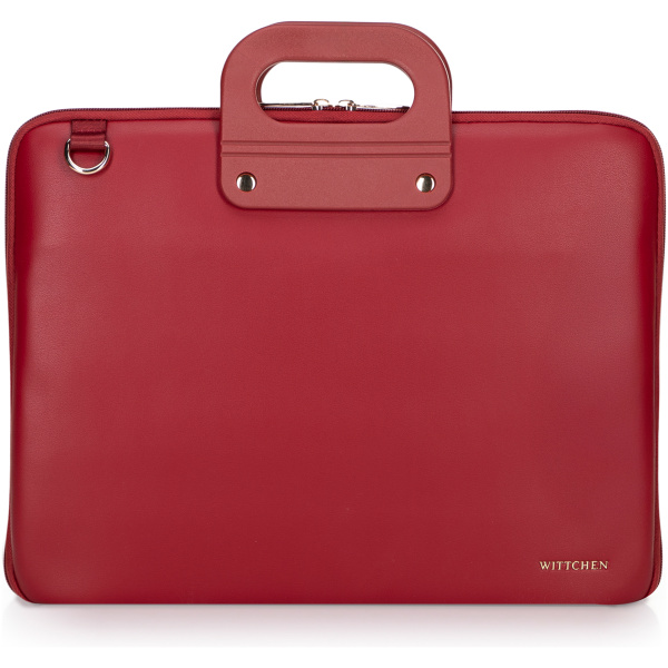 15” kabelka na notebook z imitácie kože bordová 100-3P-902-3