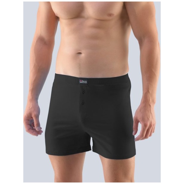 Bavlnené voľné trenky v čiernej farbe - L/XL