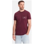 Bordové tričko v štýle streetstyle V3 TSCT-0108 - XL