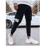 Čierne pánske kapsáčové joggery - XXL