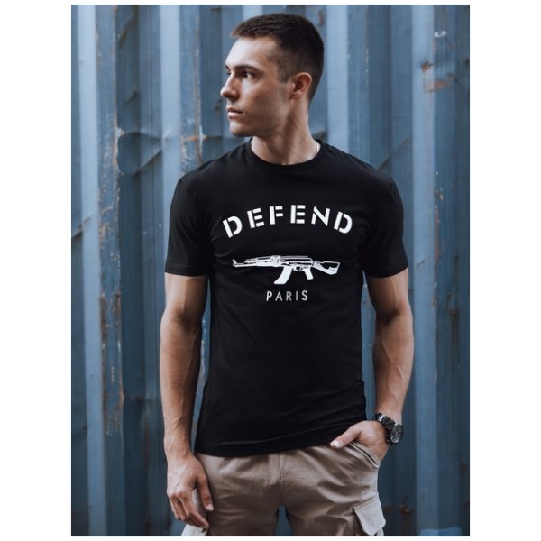 Čierne tričko pre pánov DEFEND - M