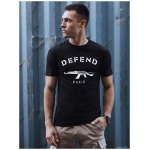 Čierne tričko pre pánov DEFEND - XL