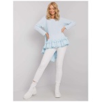 Dámska blúzka s volánom Tracy RUE PARIS light blue