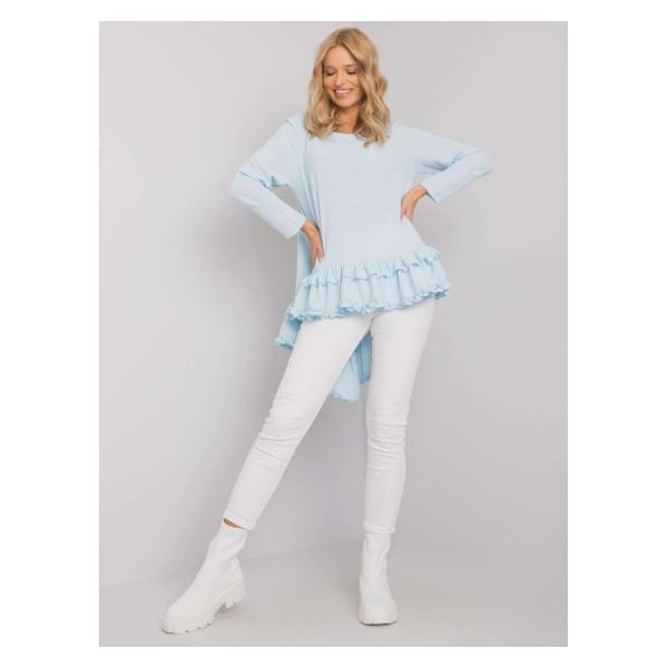 Dámska blúzka s volánom Tracy RUE PARIS light blue