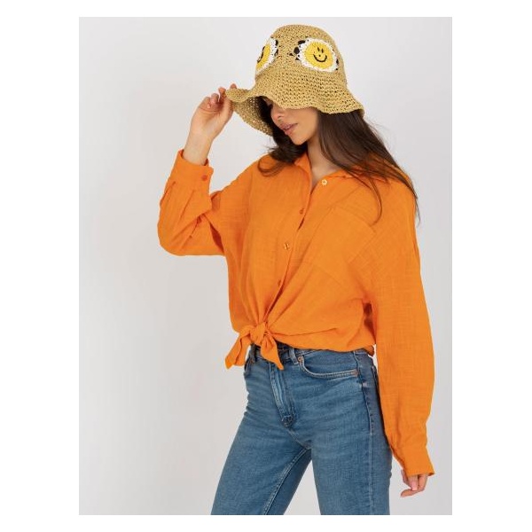 Dámska košeľa oversize Etta OCH BELLA oranžová