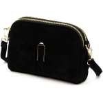 Dámska kožená crossbody kabelka z prírodnej brúsenej kože Luka 25-084