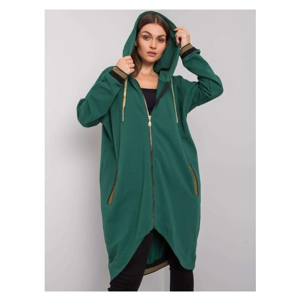 Dámska mikina s kapucňou Alissa dark green