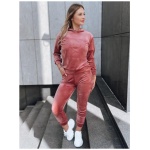 Dámska velúrová súprava VOGUE ružová