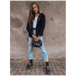 Dámska zateplená bunda s kapucňou KATHERINE čierna