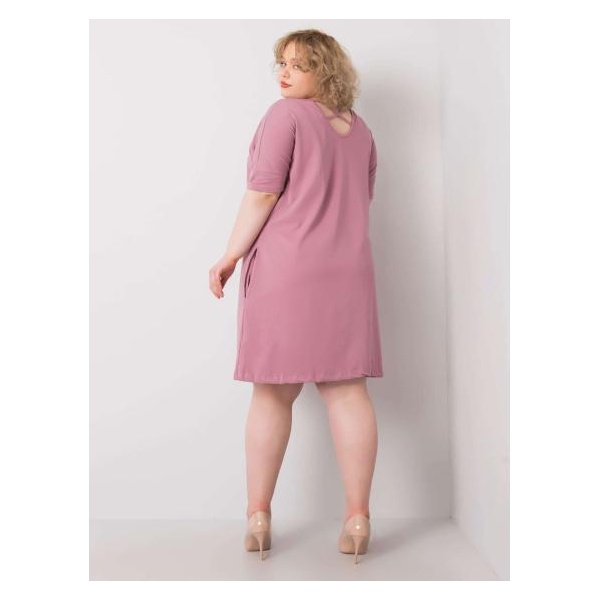 Dámske plus size šaty BELLAMY pink