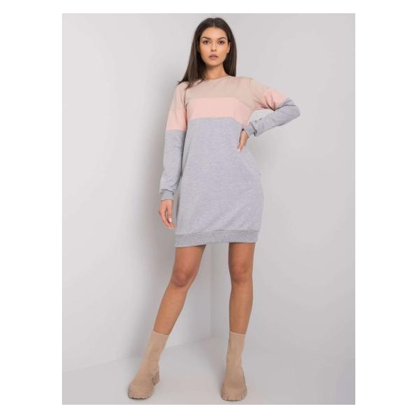Dámske šaty Feliciana RUE PARIS beige-pink