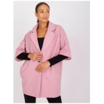 Dámsky kabát s jedným gombíkom Aliz RUE PARIS Light Pink