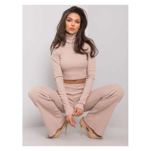 Dámsky komplet s nohavicami Juberri RUE PARIS light beige