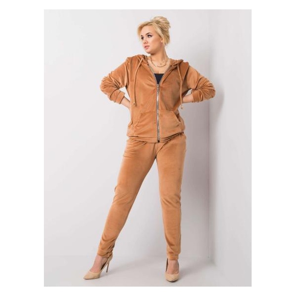 Dámsky plus size set MICHELL hnedý