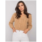 Dámsky sveter na gombíky Avezzano SUBLEVEL hnedý
