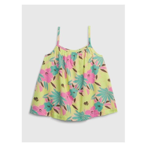 Detský kvetinový top na ramienka