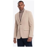 Elegantné béžové pánske sako V2 BLZB-0135 - XL
