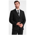 Elegantné čierne sako V4 BLZB-0115 - L