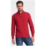 Elegantný pánsky sveter v červenej farbe V8 SWZS-0105 - S