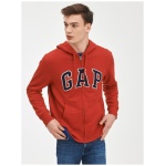 GAP logo francúzske froté mikina na zips