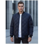Granátová bomber prešívaná bunda - XL