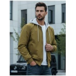 Jedinečná zelená bomber bunda s kapucňou - XXL