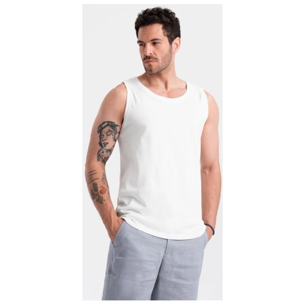Jednoduché biele tielko V1 TSBT-0192 - XXL