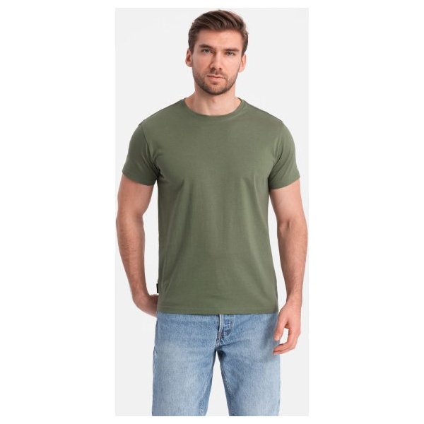 Khaki bavlnené tričko V6 TSBS-0146 - 3XL