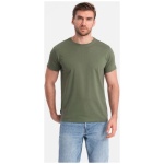 Khaki bavlnené tričko V6 TSBS-0146 - 4XL