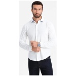 Ležérna biela pánska košeľa V1 SHCS-0177 - XXL