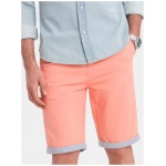 Lososové chinos kraťasy s lemom V9 W421 - XXL