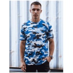 Maskáčové tričko v indigo farbe - XL
