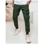 Moderné zelené kapsáčové joggery - XL