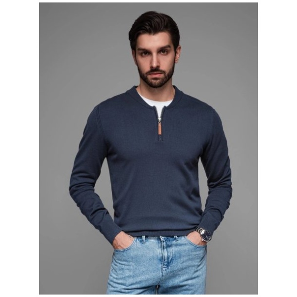 Moderný granátový pánsky sveter V4 SWZS-0124 - XXL