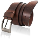 Moderný pánsky hnedý opasok Belfort C - 95 cm