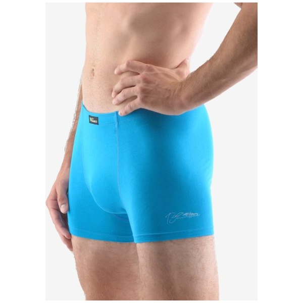 Modré boxerky s krátkou nohavičkou ECO Bamboo - S/M