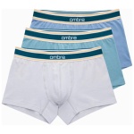 Modré štýlové boxerky unbo-0110 (3ks) - XL