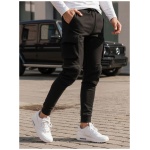 Nadčasové čierne joggery s vreckami - XL