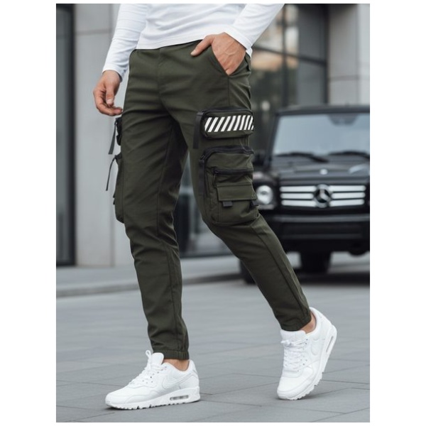 Nadčasové zelené joggery - XL