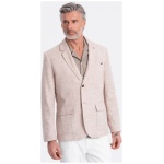 Noblesné béžové regular sako V2 BLZB-0128 - L