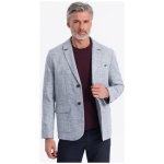 Noblesné modré regular sako V3 BLZB-0128 - L
