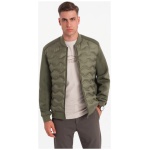 Olivová bomber trendy bunda V3 JALP-0141 - S