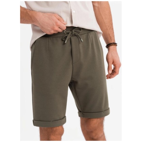 Olivové chinos kraťasy V5 SRCS-0170 - XXL