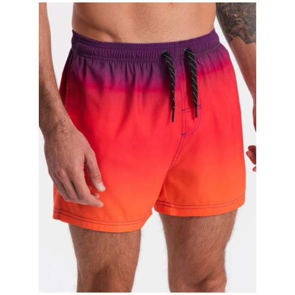 Oranžové plavky s ombre motívom V17 SRBS-0125 - XXL