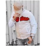 Originálna baseball mikina v ecru farbe - XL