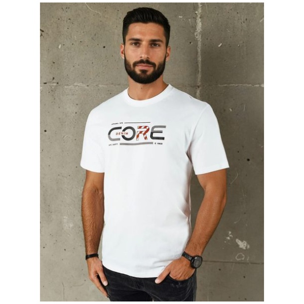 Originálne biele tričko s nápisom - XL