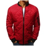 Pánska STYLE bunda prešívaná bomber jacket červená