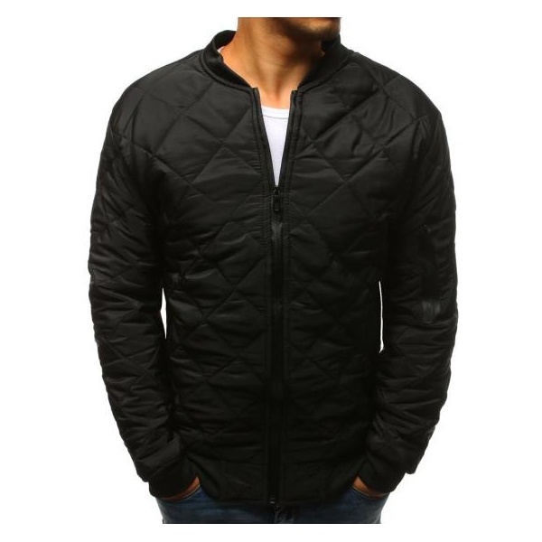 Pánska STYLE bunda prešívaná bomber jacket čierna