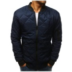 Pánska STYLE bunda prešívaná bomber jacket tmavo modrá