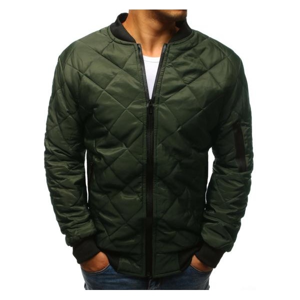 Pánska STYLE bunda prešívaná bomber jacket zelená
